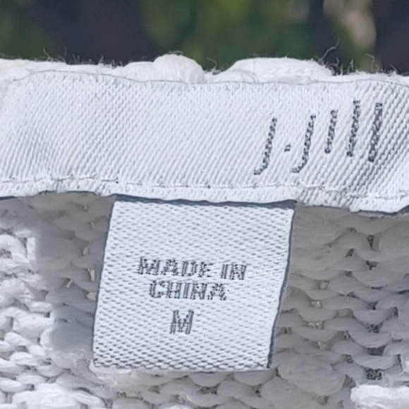 J. Jill White Textured Crew Neck Sweater - Picture 5 of 9